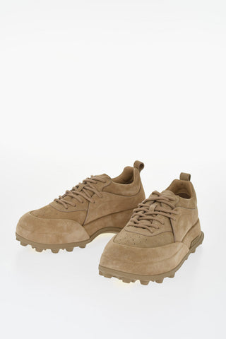 Suede REVERSE Lace-up Sneakers