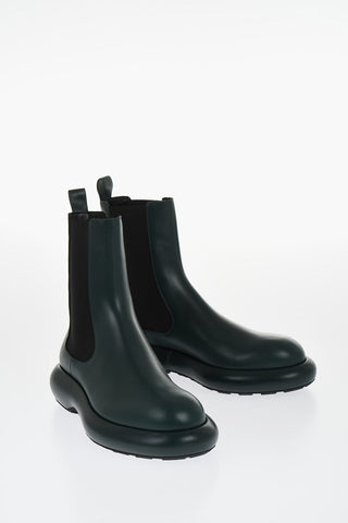 Leather Chelsea Boots with Chunky Sole