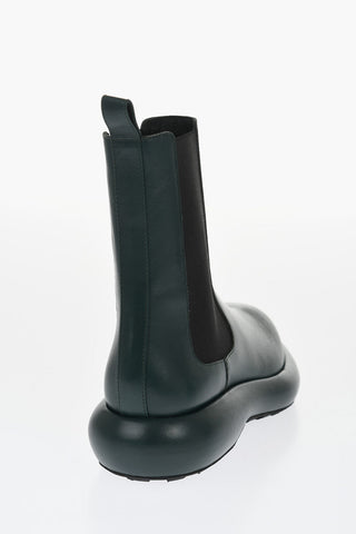 Leather Chelsea Boots with Chunky Sole