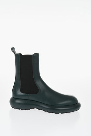 Leather Chelsea Boots with Chunky Sole