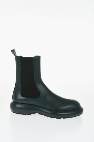 Leather Chelsea Boots with Chunky Sole