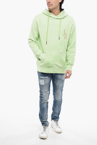 Hoodie Aus Gebürsteter Baumwolle LUCILLA Mit Gesticktem Logo