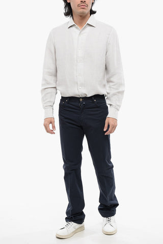 ID LUXURY DENIM Ton-sur-ton Embroidered Denims