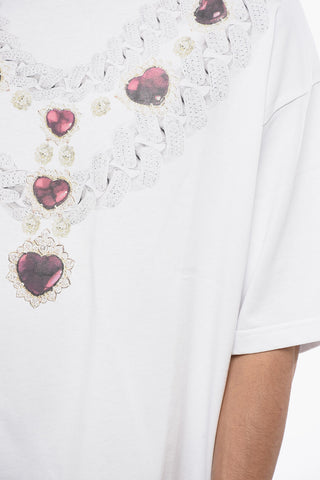 Oversize-Fit T-Shirt Mit Ketten-Print