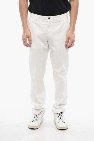 CC COLLECTION Solid Color Regular Waist Chinos Pants