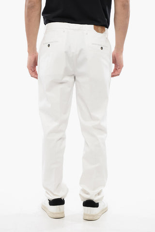 CC COLLECTION Solid Color Regular Waist Chinos Pants