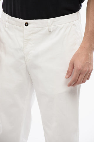 CC COLLECTION Solid Color Regular Waist Chinos Pants