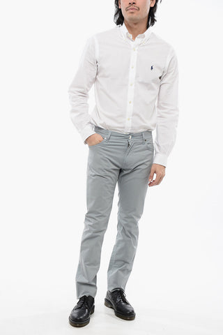 ID 5-Pocketed Stretch Cotton Pants