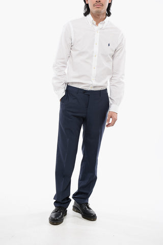 ROAD TO EXCELLENCE Virgin Wool LEADER Pants with Belt Loops