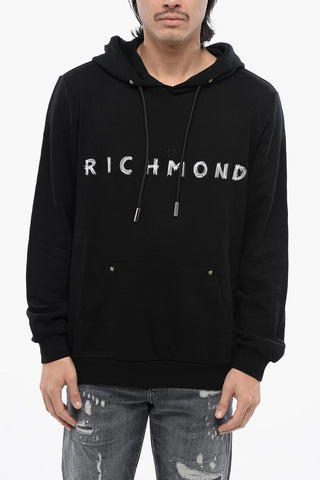 Brushed Cotton Hooded Sweatshirt BETTO With Embroidered Logo