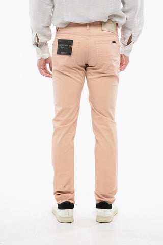 Cotton Pants with Embroidered Logo
