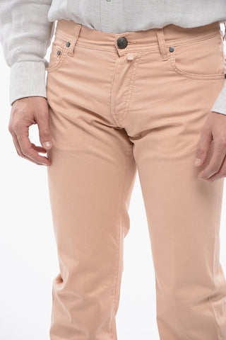 Baumwollhose mit besticktem Logo
