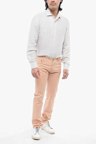 Cotton Pants with Embroidered Logo