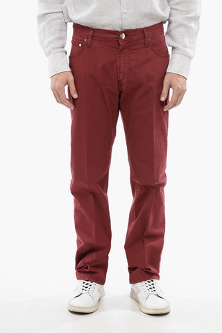 Pantaloni in Cotone con Dettaglio Metallico 