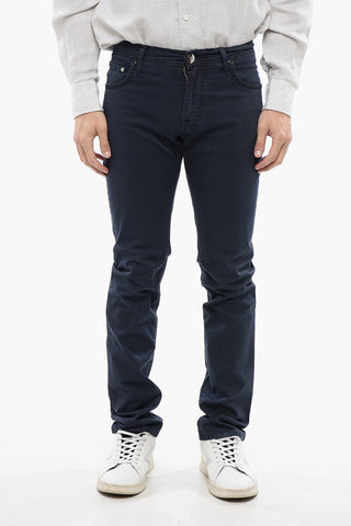 ID LUXURY DENIM Jeans Ricamati Ton-sur-ton