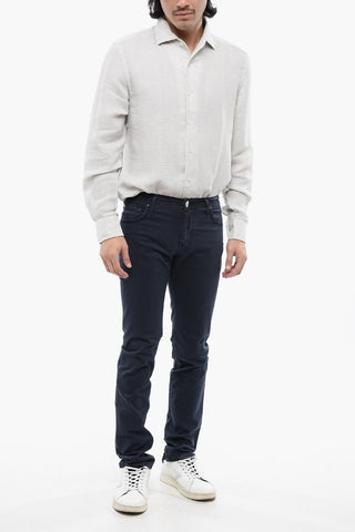 ID LUXURY DENIM Jeans Ricamati Ton-sur-ton