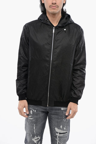 Windbreaker with Ton-sur-ton Allover Logo Print