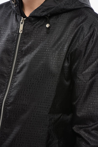 Windbreaker with Ton-sur-ton Allover Logo Print