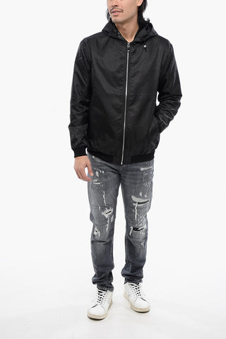 Windbreaker with Ton-sur-ton Allover Logo Print