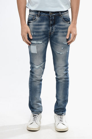 Slim Fit Jeans AP Distressed Effect 16 cm