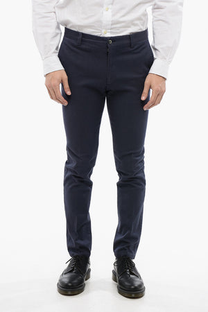ID Cotton Stretch Chino Pants with Belt Loops