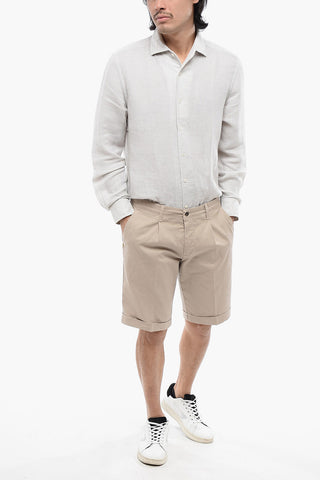 CC COLLEDCTION Chino Shorts with Turn-up Hems