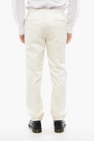 Pantaloni in Misto Lana con Passanti