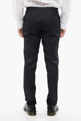 CC COLLECTION Wool-blended Pants with Dolka Pot Pattern