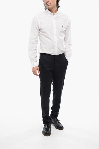 CC COLLECTION Wool-blended Pants with Dolka Pot Pattern