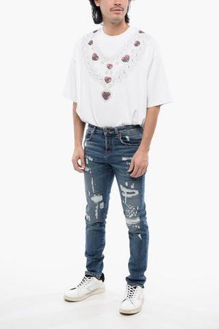 Distressed Effect SKY Skinny Fit Jeans 15 cm