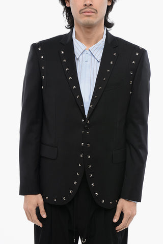 Virgin Wool NUSETTO Blazer With Stud Details