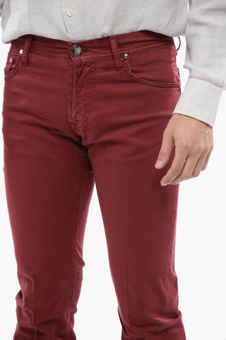 ID LUXURY DENIM Ton-sur-ton Embroidered Denims
