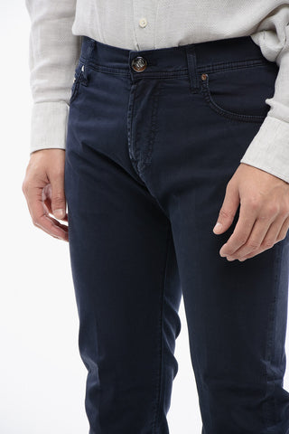 ID LUXURY DENIM Jeans Ricamati Ton-sur-ton
