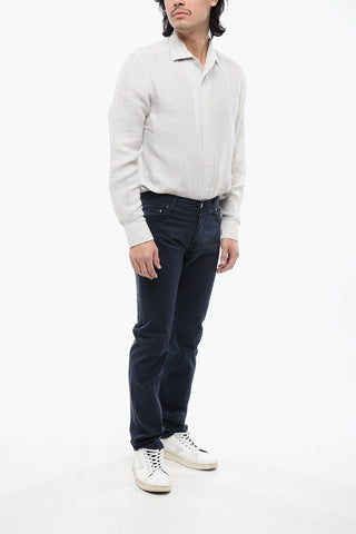 ID LUXURY DENIM Jeans Ricamati Ton-sur-ton