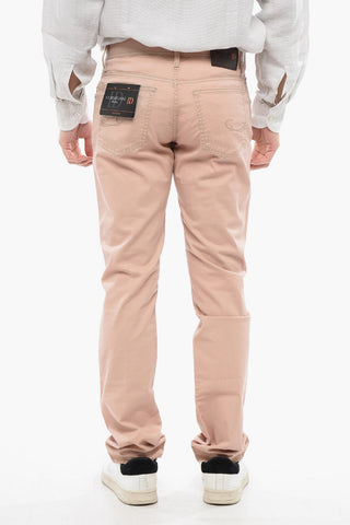 ID Pantaloni 5 Tasche in Cotone Stretch con Passanti