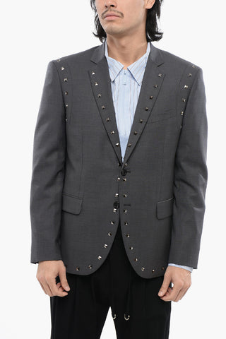 Virgin Wool NUSETTO Blazer With Stud Details