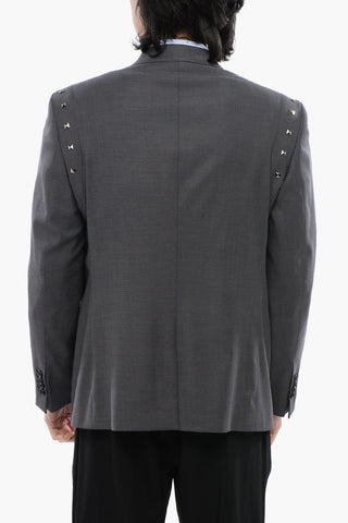 Virgin Wool NUSETTO Blazer With Stud Details