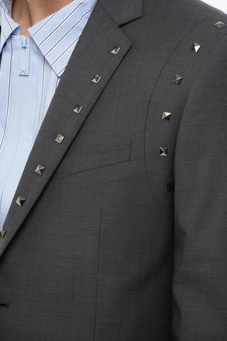 Virgin Wool NUSETTO Blazer With Stud Details