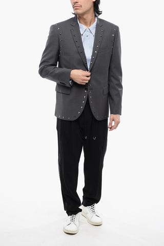 Virgin Wool NUSETTO Blazer With Stud Details