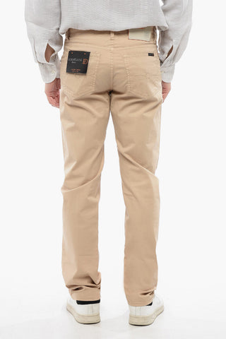 ID 5-Pocket Stretch-Cotton Trousers with Belt Loops