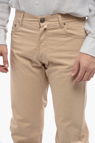 ID 5-Pocket Stretch-Cotton Trousers with Belt Loops