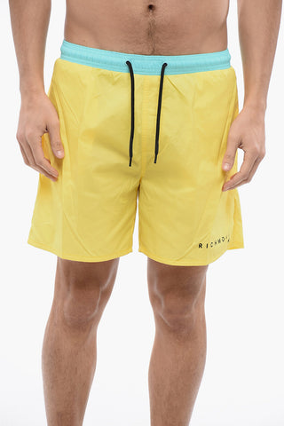 Two-Tone Boxer Swim Briefs