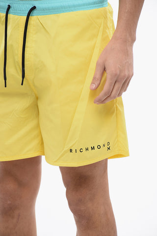 Two-Tone Boxer Swim Briefs