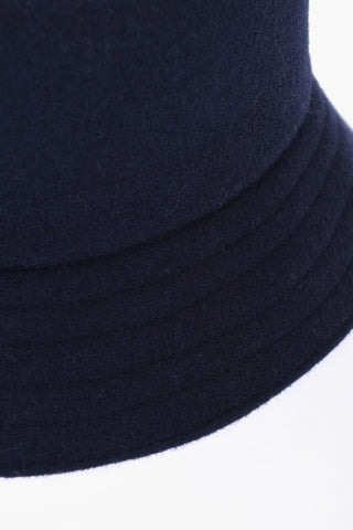 Solid Color Bucket Hat with Embroidered Logo