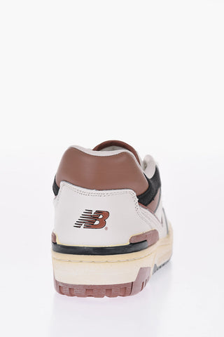 Leather Perforated 550 Low-Top Sneakers with Logo