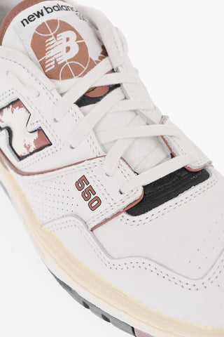 Leather Perforated 550 Low-Top Sneakers with Logo