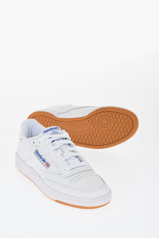 Leather CLUB C 85 Low Top Sneakers with Contrasting Logo