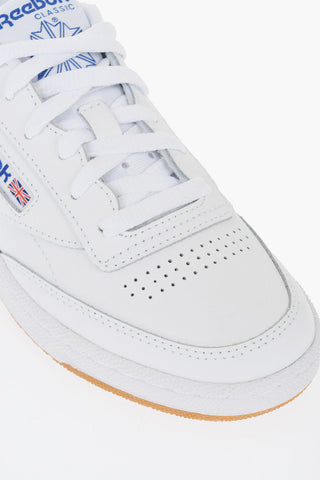 Leather CLUB C 85 Low Top Sneakers with Contrasting Logo