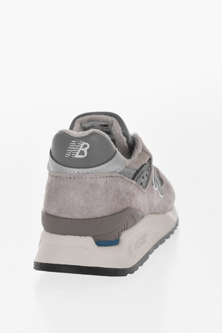 Sneakers Basse 998 in Camoscio e Tessuto Tecnico