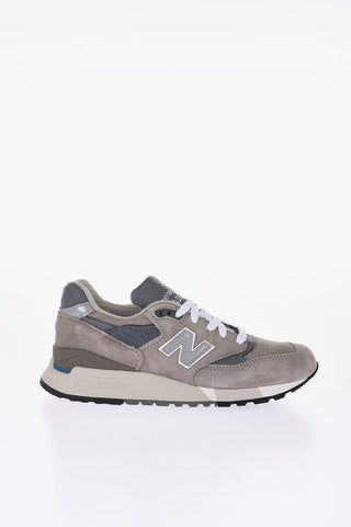 Sneakers Basse 998 in Camoscio e Tessuto Tecnico